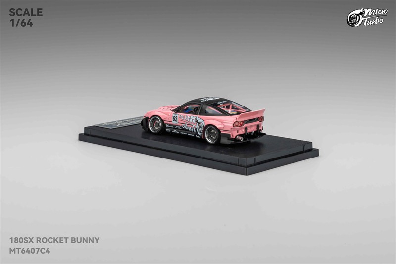 Micro Turbo x Simons Garage 1:64SlMON’S GARAGE/S13 Silvia 180SX Pink Livery Car