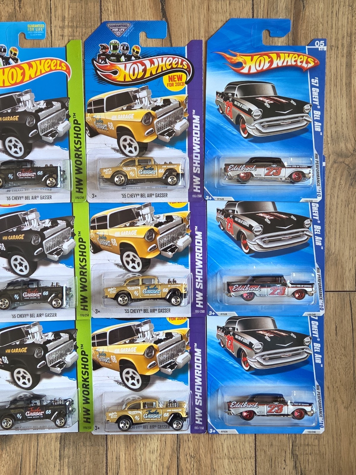 12 Hot Wheels ’55 Chevy Bel Air Gasser HW Showroom ’57 Chevy Bel Air Variations