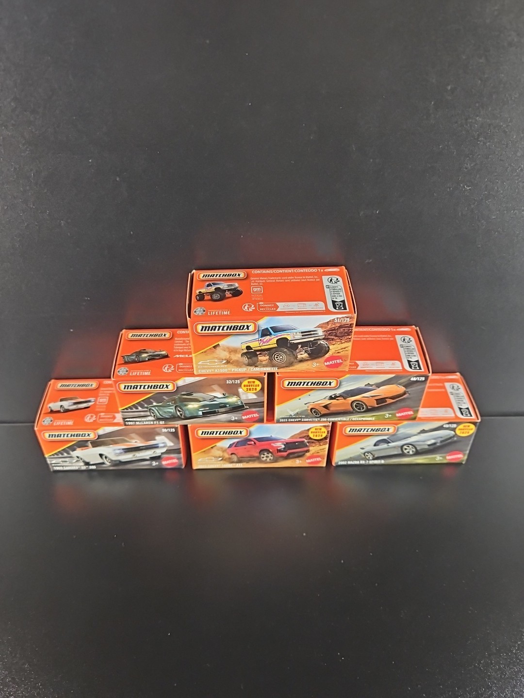 Matchbox 1/64 Diecast Collectables | Lot Of 6 | chevy, mclaren, mazda