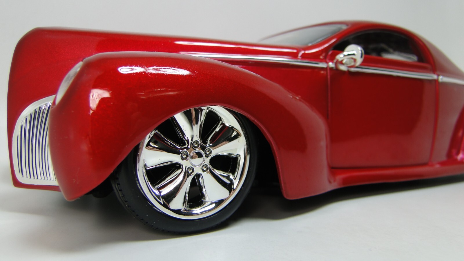 Hot Rod Ford Mecury Merc Chopped Dragster1:18Race Car Racing12Custom24Racer Red