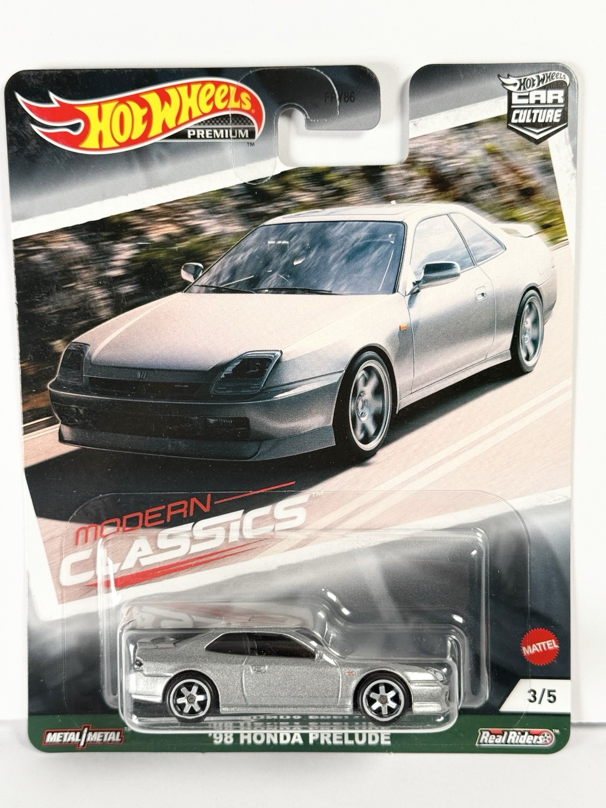 HOT WHEELS CAR CULTURE MODERN CLASSICS ’98 HONDA PRELUDE 3/5