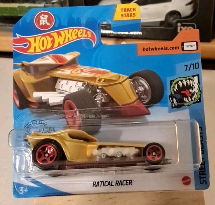 Hot Wheels Ratical Racer, [Gold] Street Beasts 7/10 Short Card 2020