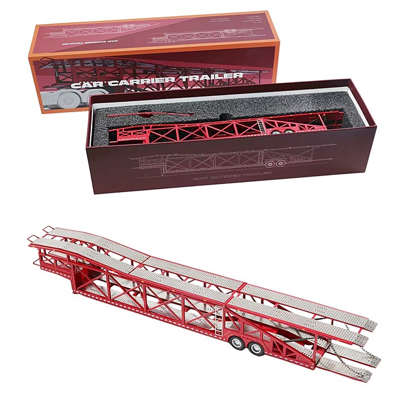 1:64 GCD Jumbo Double-layer Alloy Car Carrier-Extra-long Giant Transport Model