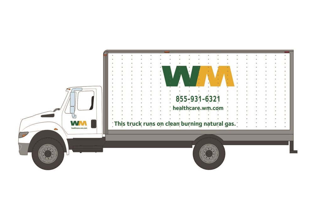WASTE MANAGEMENT 2013 INTERNATIONAL DURASTAR BOX VAN 1/64 scale DIECAST CAR