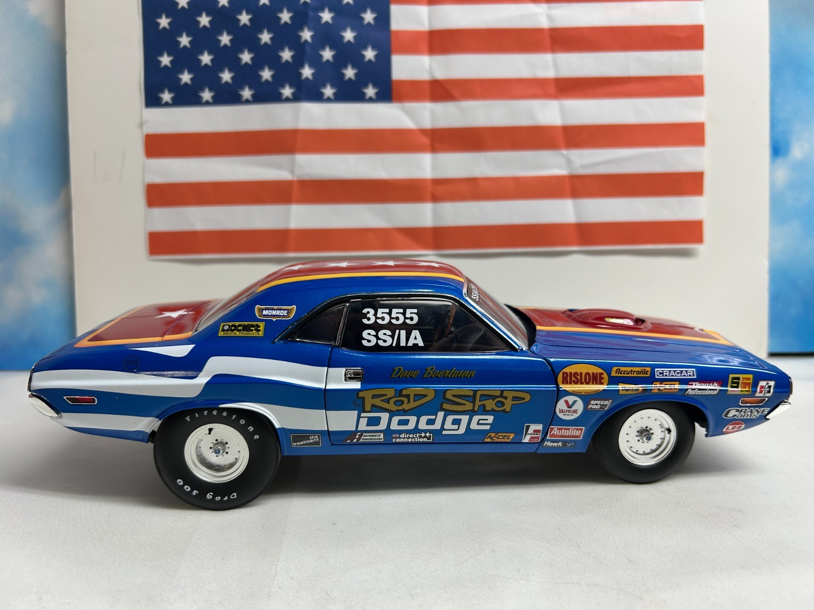 1:18 ATOMIC AUTO KRAFTERS ROD SHOPS 1971 DODGE CHALLENGER 1 OF 300