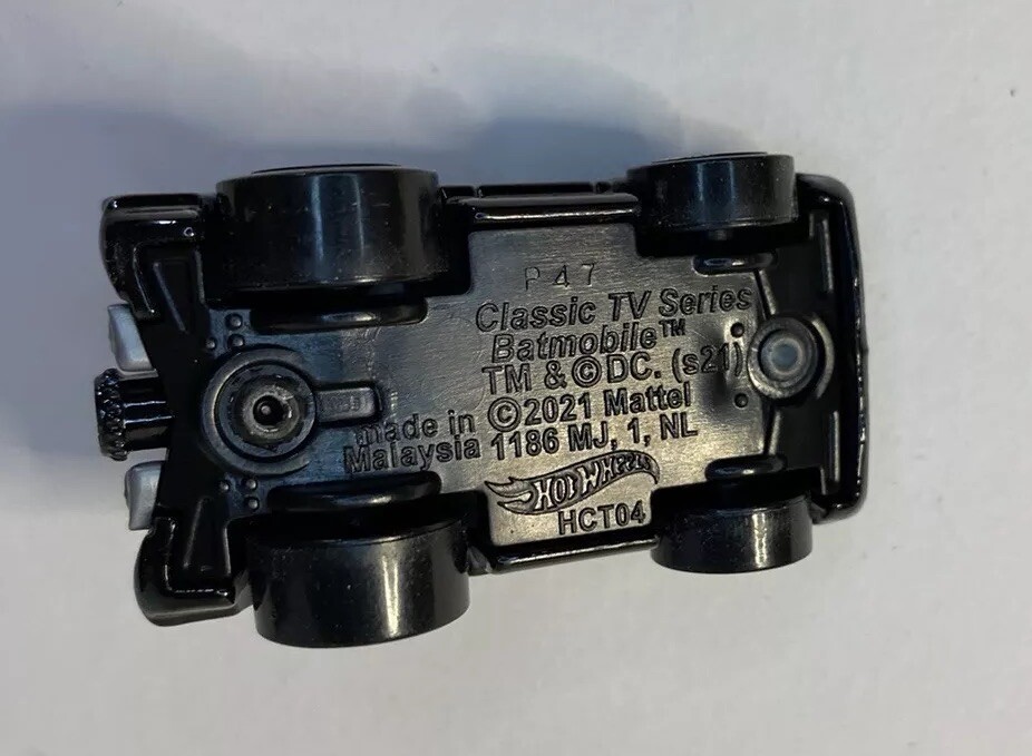 Hot Wheels Classic TV Series Batmobile Tooned Black Loose 2022 Batman