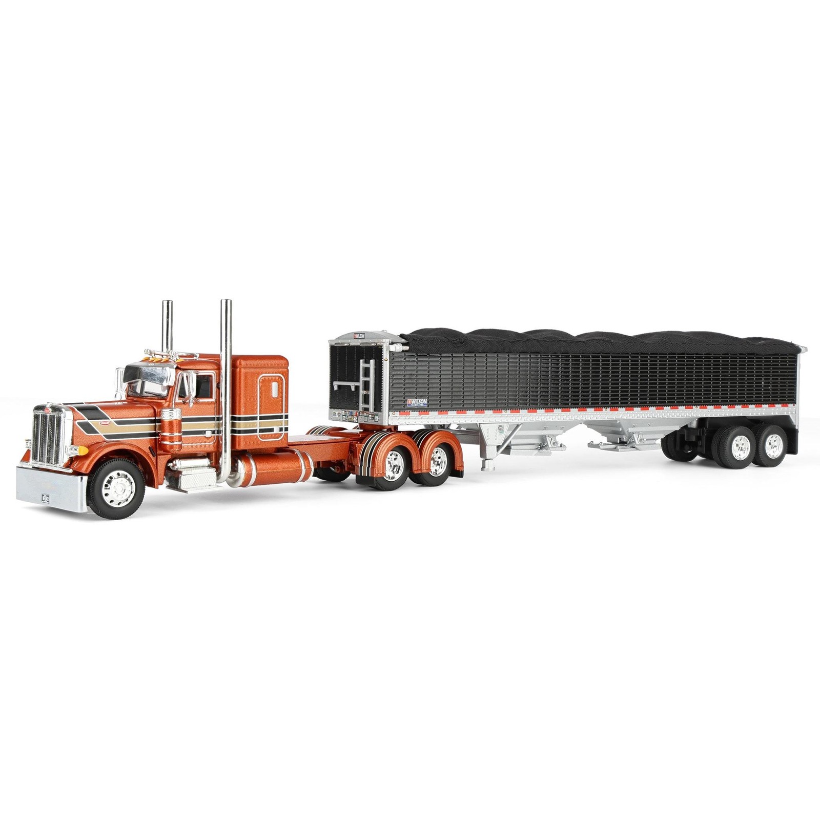 DCP 1/64 Peterbilt 379 Flat Top Wilson Pacesetter Grain Trailer ’25 NFTM 69-2155