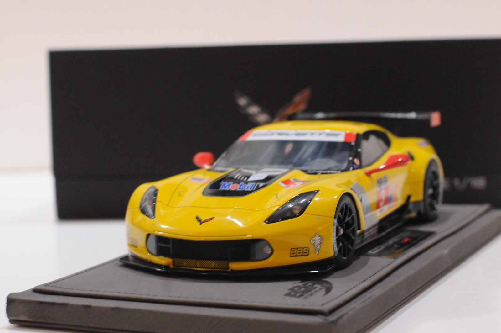 BBR CHEVROLET CORVETTE C7.R DETROIT 2014 PRESS VERSION SCALE 1:18 LIMITED 1 OF 1