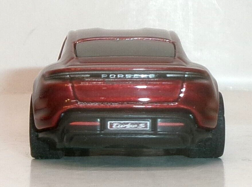 LOOSE 2021 HOT WHEELS 1:64 RED PORSCHE TAYCAN TURBO S WHEEL SWAP REAL RIDERS