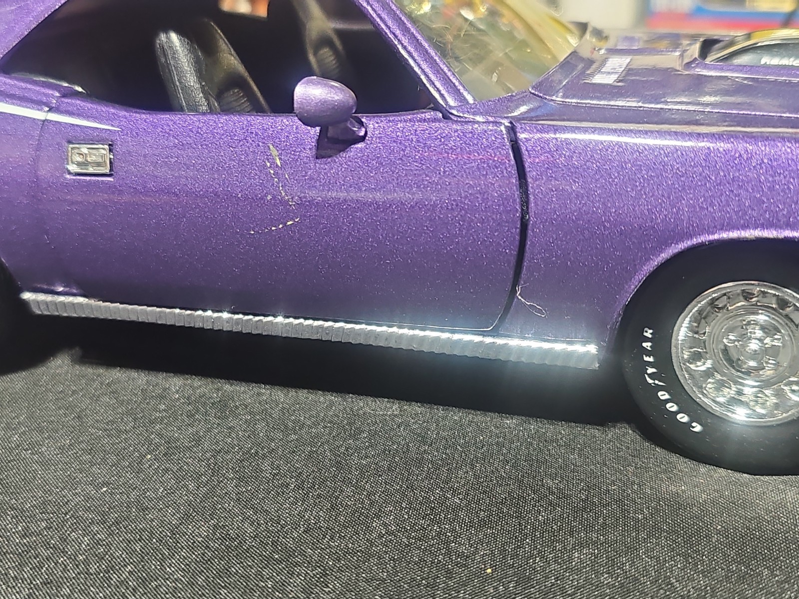 VINTAGE Ertl 1970 Plymouth Hemi Cuda Purple NICE CAR 🚗 READ 📚