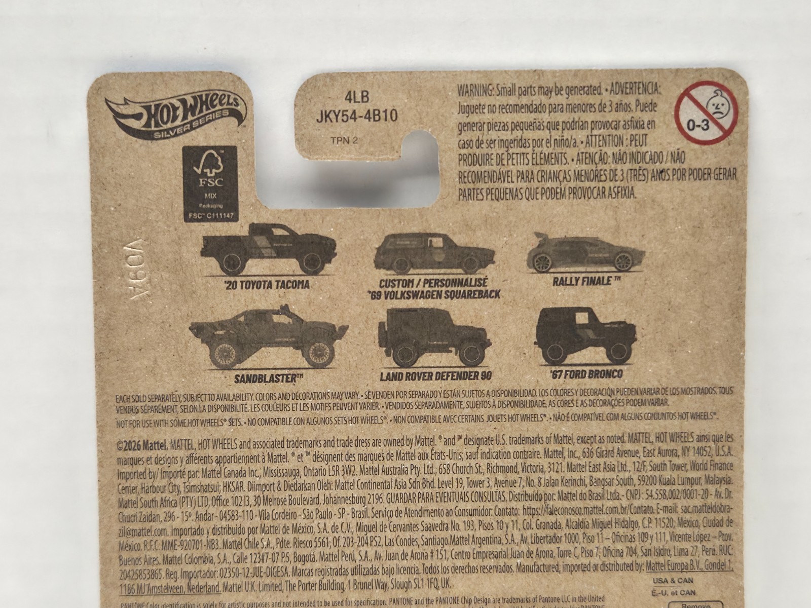 RALLY FINALE – Pantone 2404 – Mattel 2026 Hot Wheels Silver Series #3/6 IN STOCK