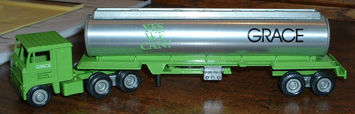 Grace Distribution Services Tanker Duncan, SC ’85 Yes We Can Winross Truck
