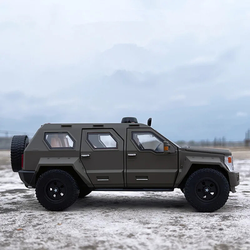 1:32 G.Patton Off- Road Alloy Diecast Model Car With Sound And Light Kids Gift