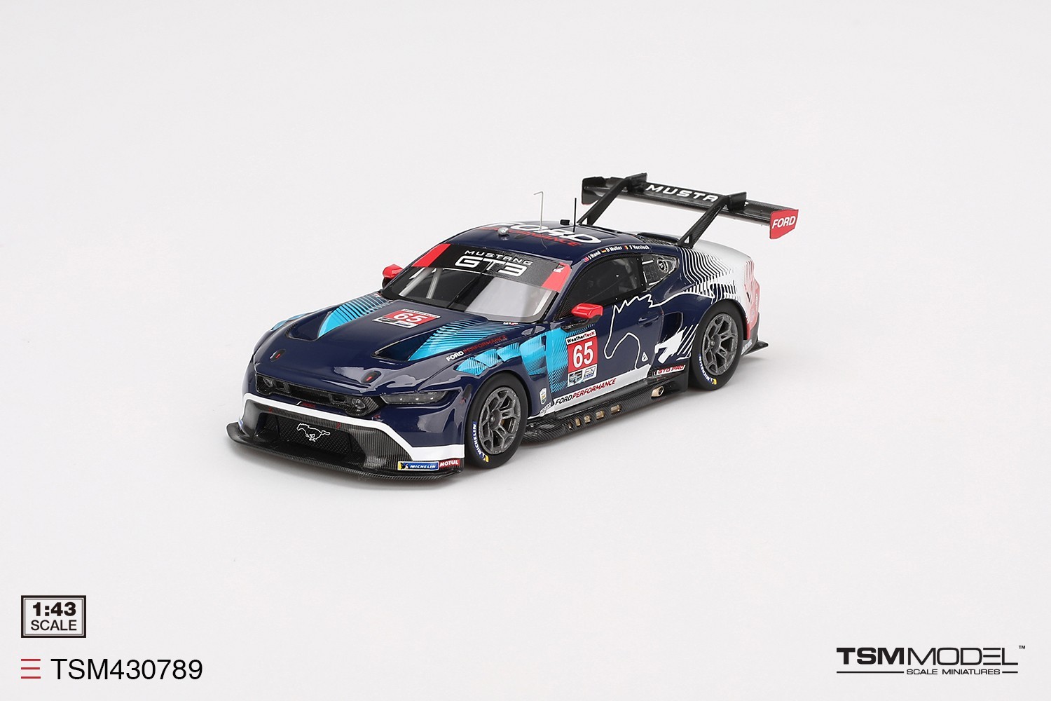 TSM-Model 1:43 Ford Mustang GT3 #65 Ford Multimatic Motorsports 2024 IMSA Dayton