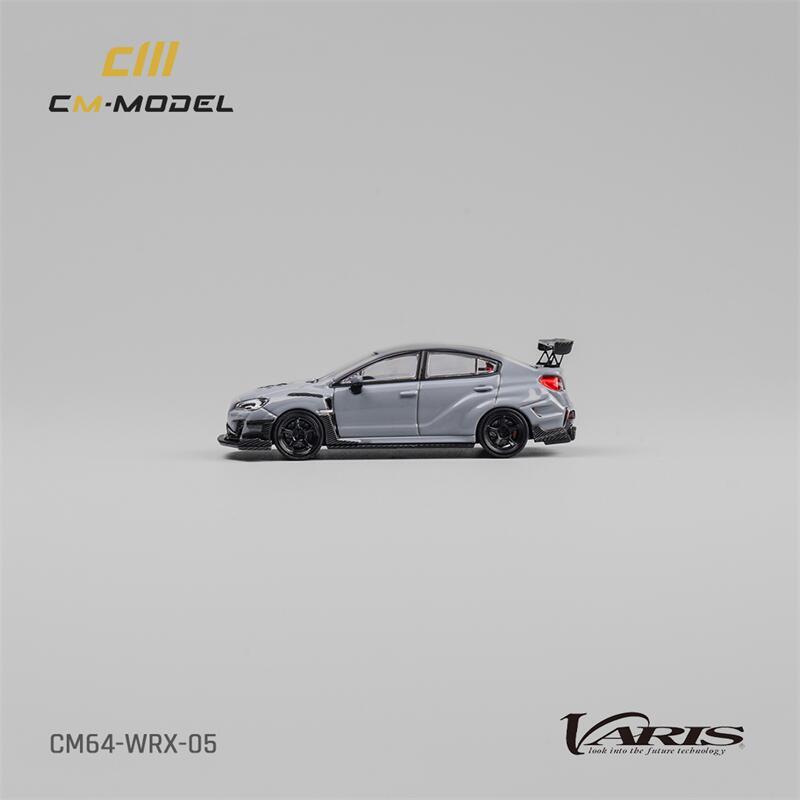 CM MODEL 1:64 STI/WRX Varis Widebody 1.0/2.0 Gray Diecast Model Car