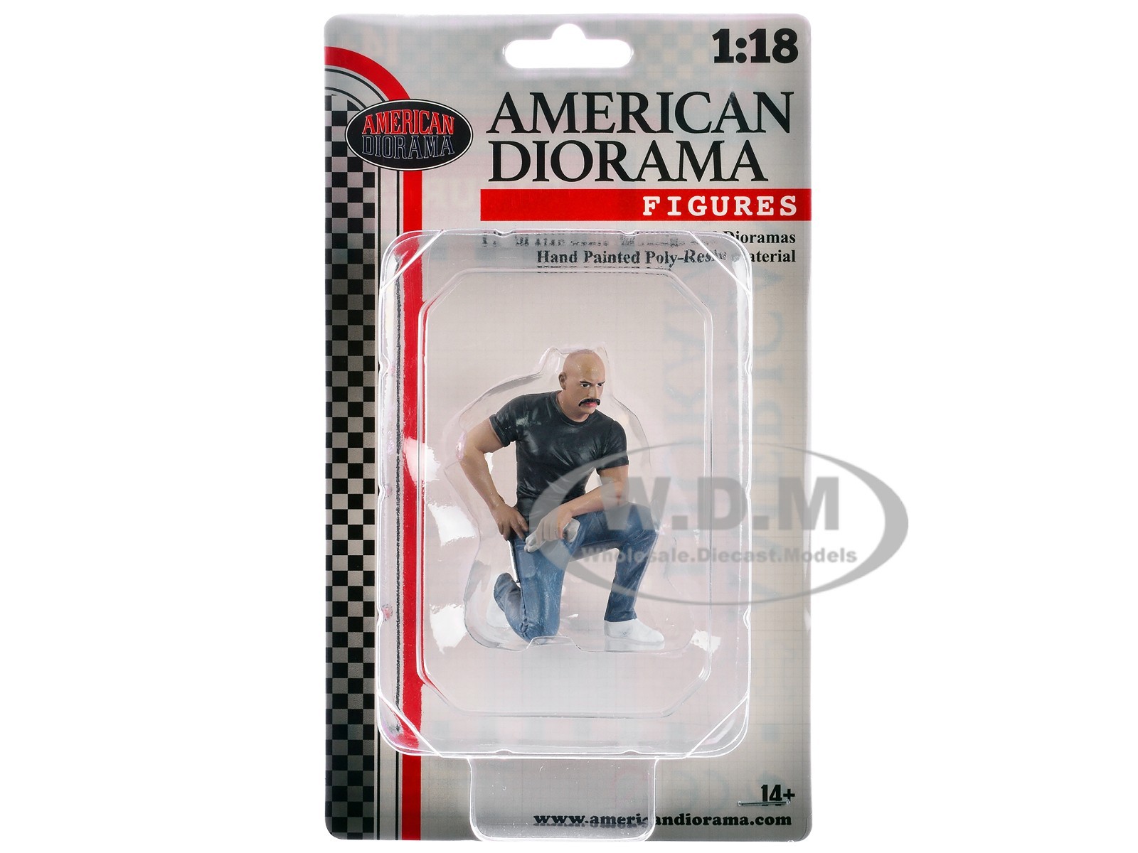 “MUSCLE MECHANICS” FIGURE #6 FOR 1/18 SCALE MODELS BY AMERICAN DIORAMA AD-19206
