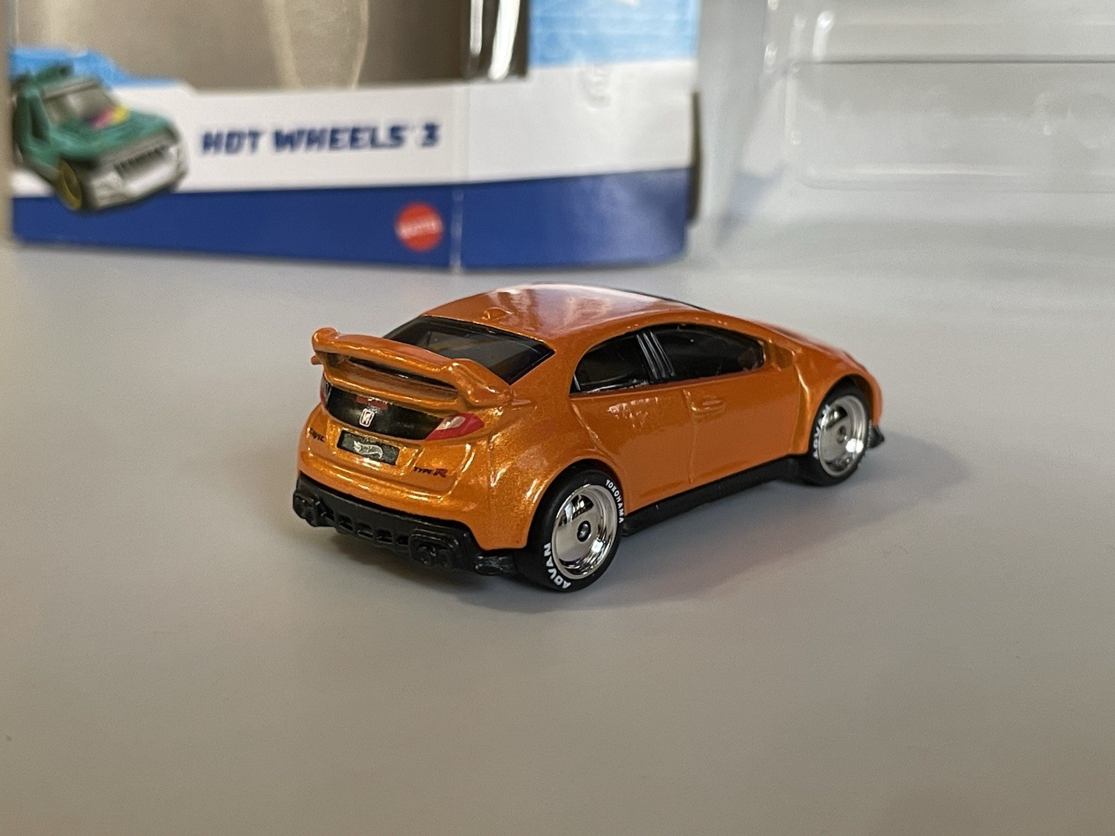 Hot Wheels Ronin Run Honda Civic Type R + CUSTOM 3 Pack (wheel swaps)