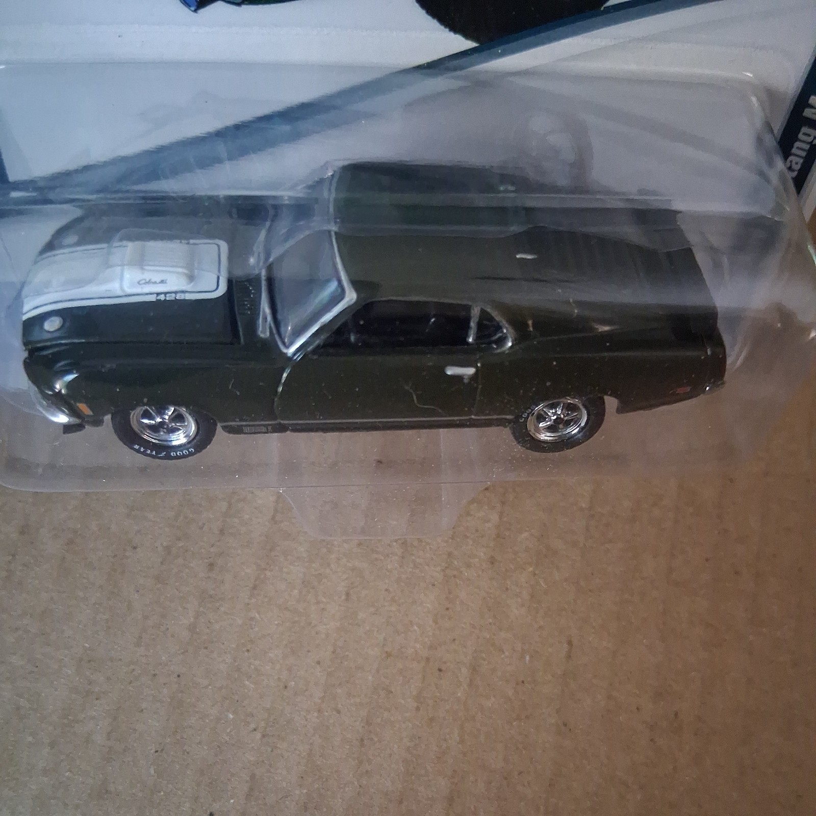 1970 Ford Mustang Mach 1 Medium Ivy Green Johnny Lightning JLMC029 1/64 Scale