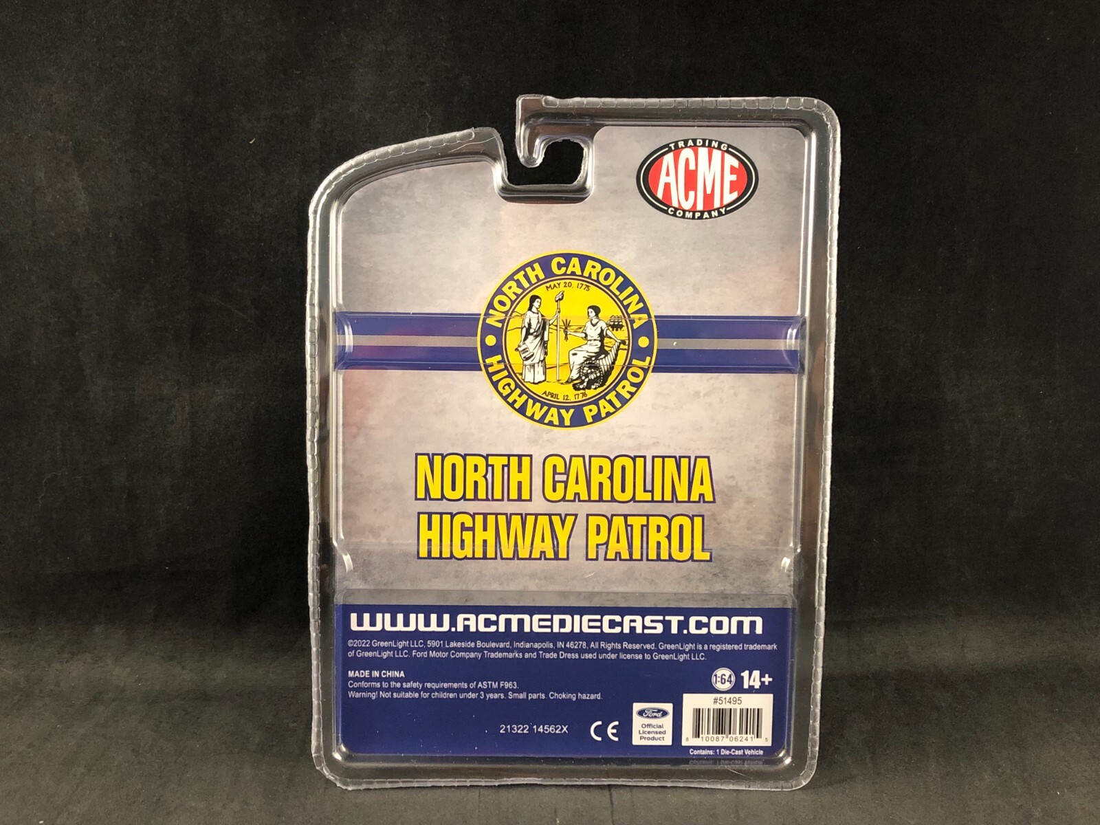 Acme/Greenlight 1993 Ford Mustang SSP – North Carolina Highway Patrol 51495