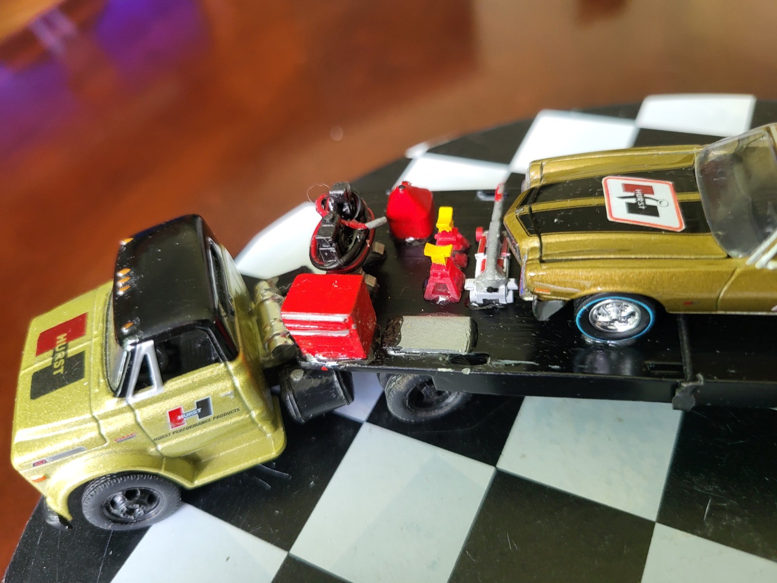 M2 Gold Hurst Series Customized ,70 GMC 5500 Truck, 69 Olds,70 Chevy Comaro 1/64