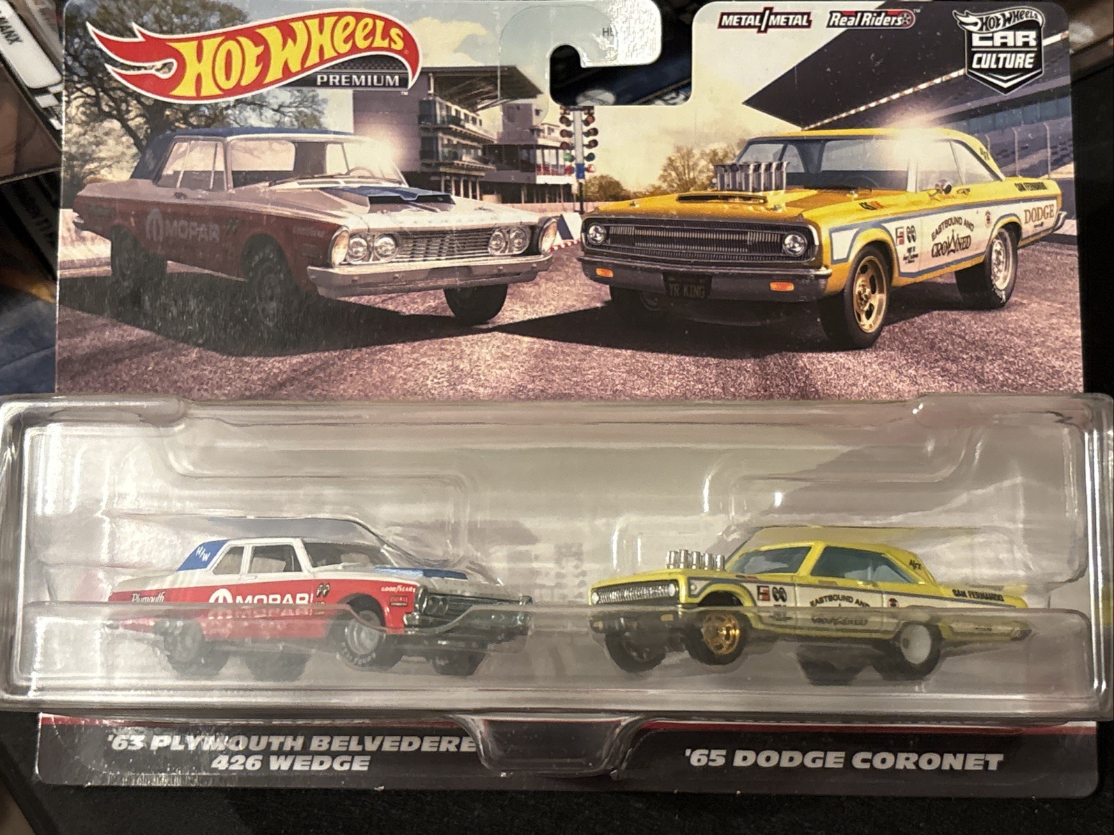 Hot Wheels Premium Car Culture 2-Pack ’63 Plymouth Belvedere ’65 Dodge Coronet