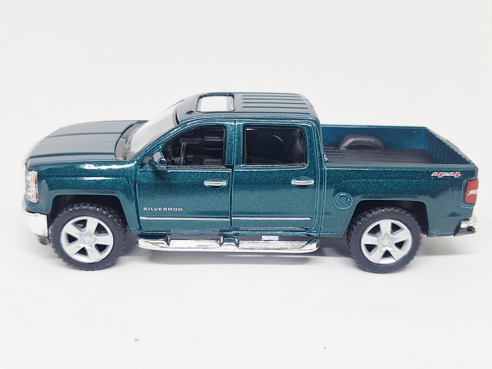 Kinsmart Chevy Silverado LTE Forest Green Pickup Truck 1/46 Scale Diecast Car