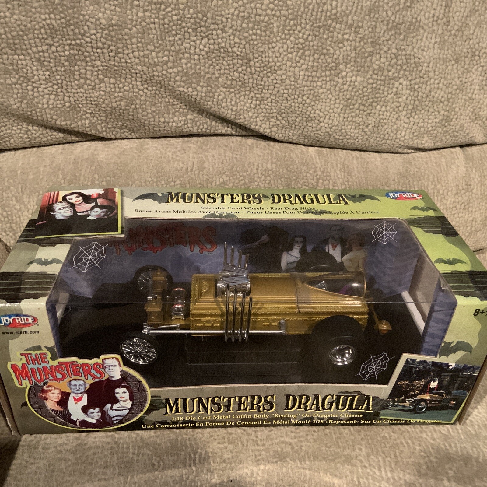 MUNSTERS DRAGULA 1:18 Scale Die Cast Metal RC2 JOYRIDE 2004 & JOYRIDE KOACH 2005
