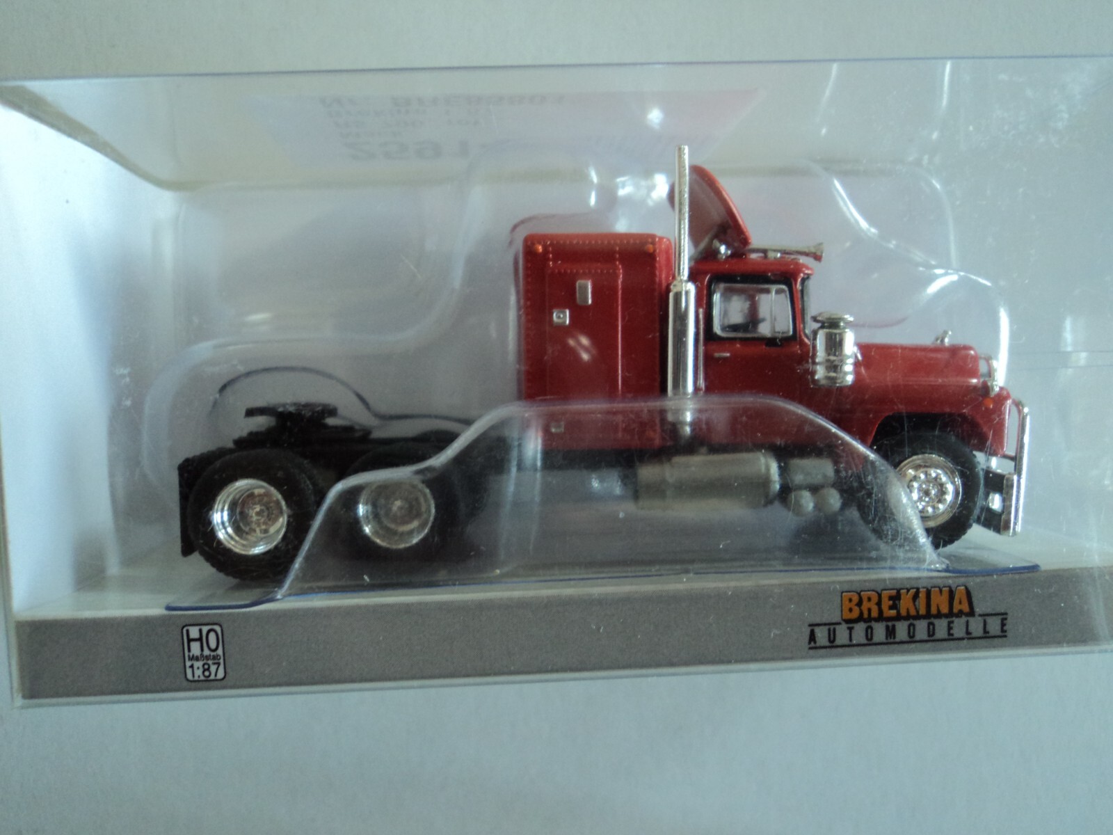 BREKINA 1966 MACK RS 700 TRACTOR TRUCK RED HO 1/87 PLASTIC