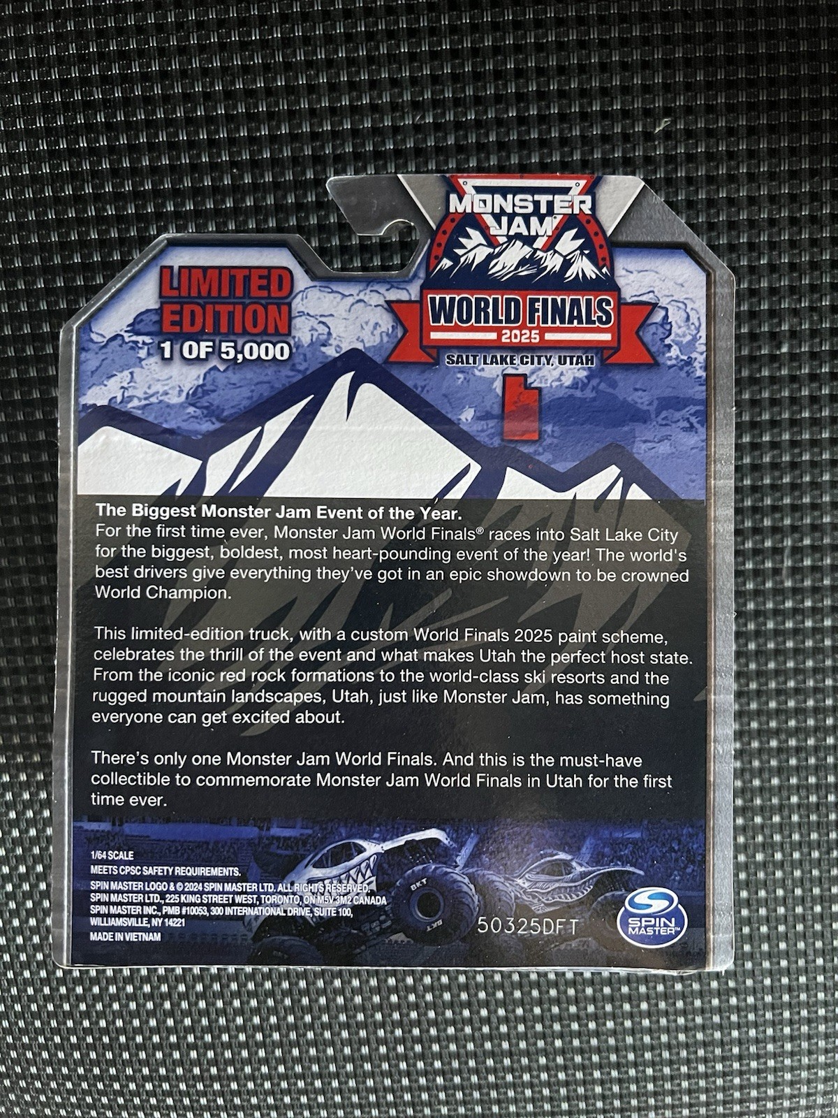 2025 Spin Master Monster Jam World Finals Limited Edition Release 1/5000