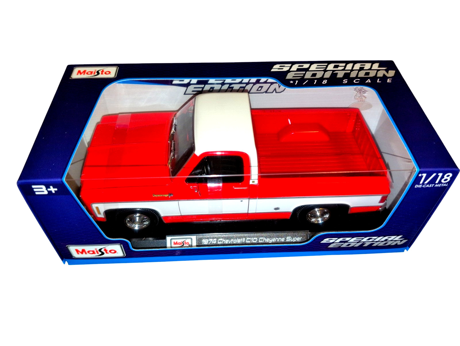 Maisto 1:18 Special Edition 1974 Chevrolet C10 Cheyenne Super Model Pickup Boxed