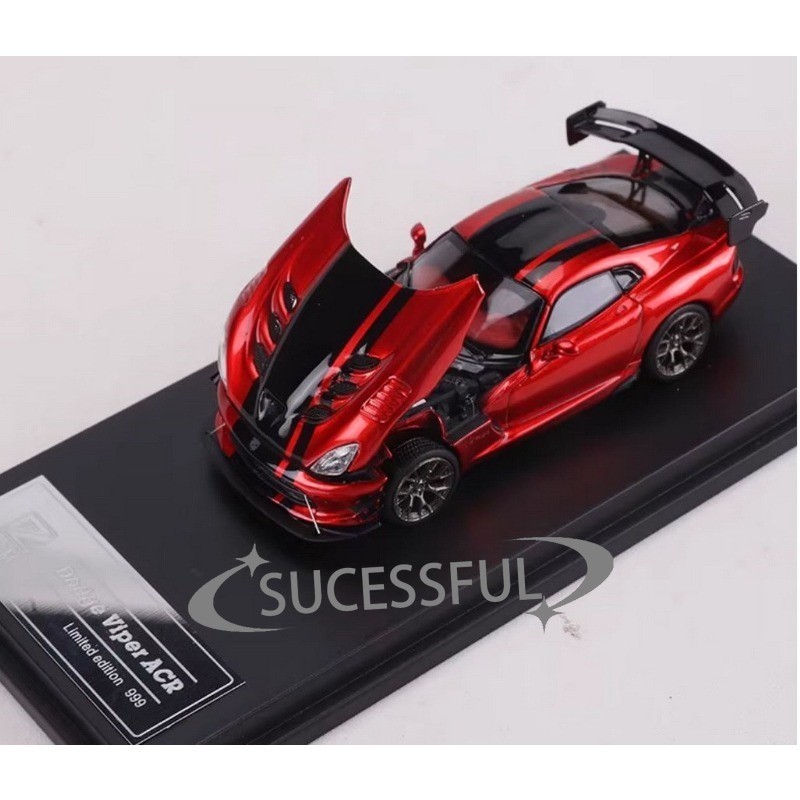 DCM 1:64 Dodge Viper ACR Red/Black Diecast Car Model New In Box Gift