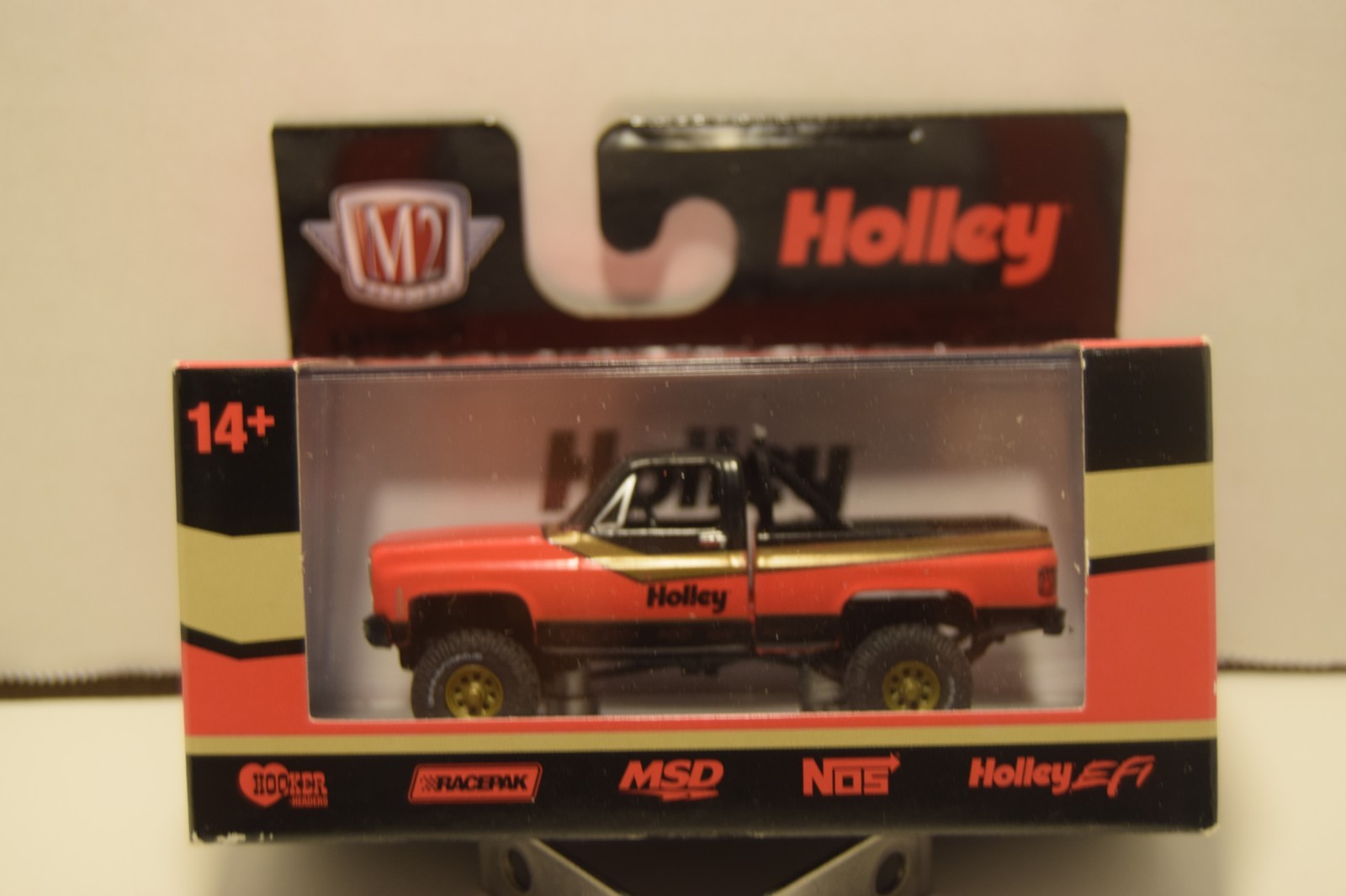 M2 HOLLY 1/64 1976 GMC SIERRA GRANDE 15 4X4 PICKUP TRUCK MULTI-COLOR as picture