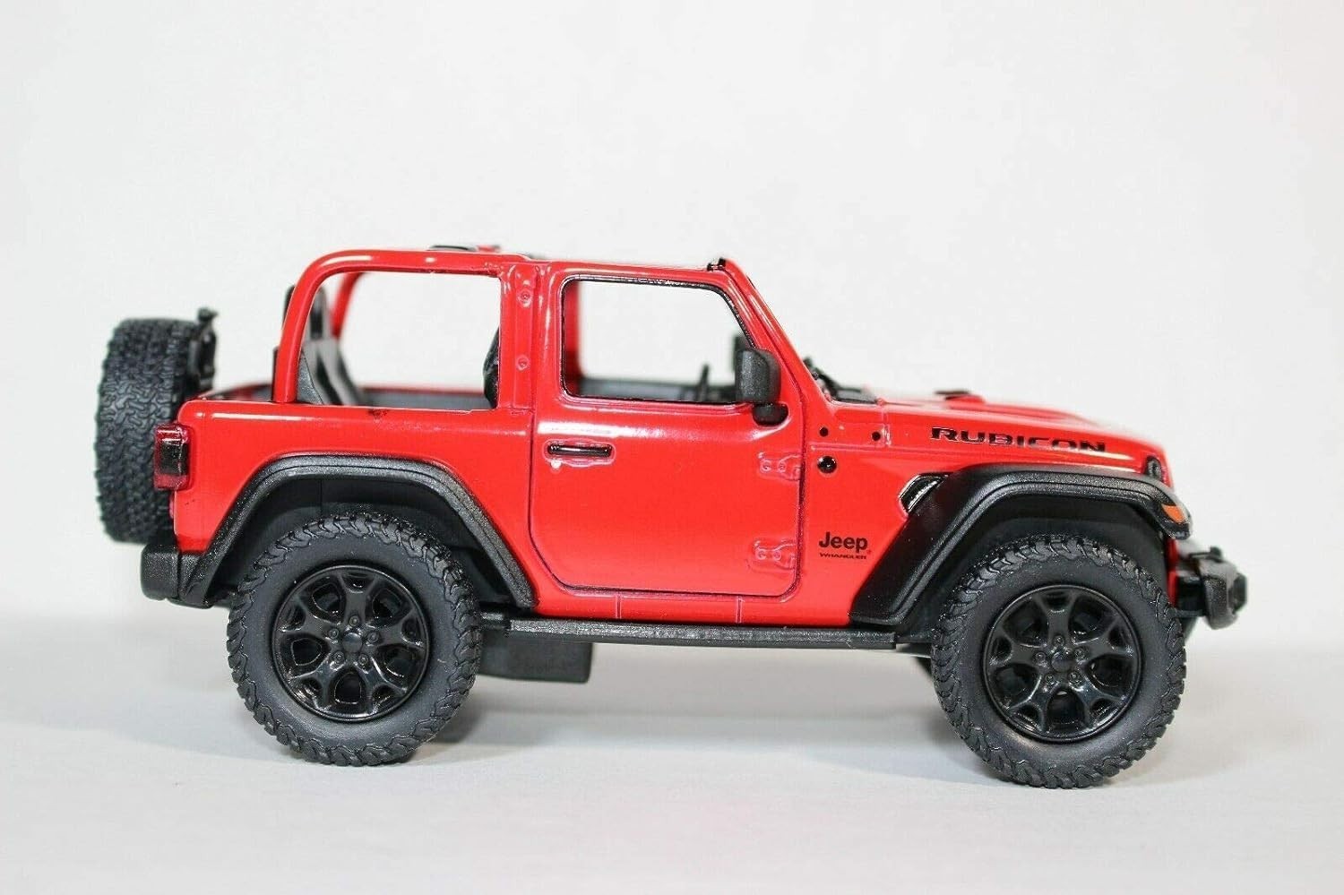 Collectible 5-Inch Jeep Wrangler Rubicon Toy Car – Pullback Action Red Model