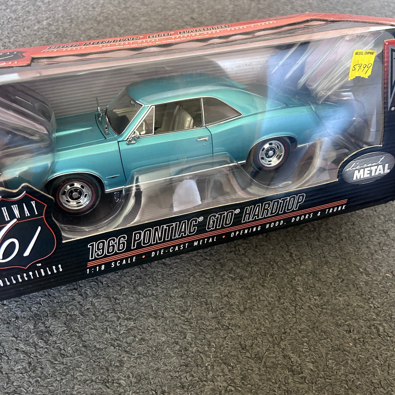 ERTL Highway 61 Collectibles 1966 Pontiac GTO Hardtop 1/18 Scale Diecast NEW