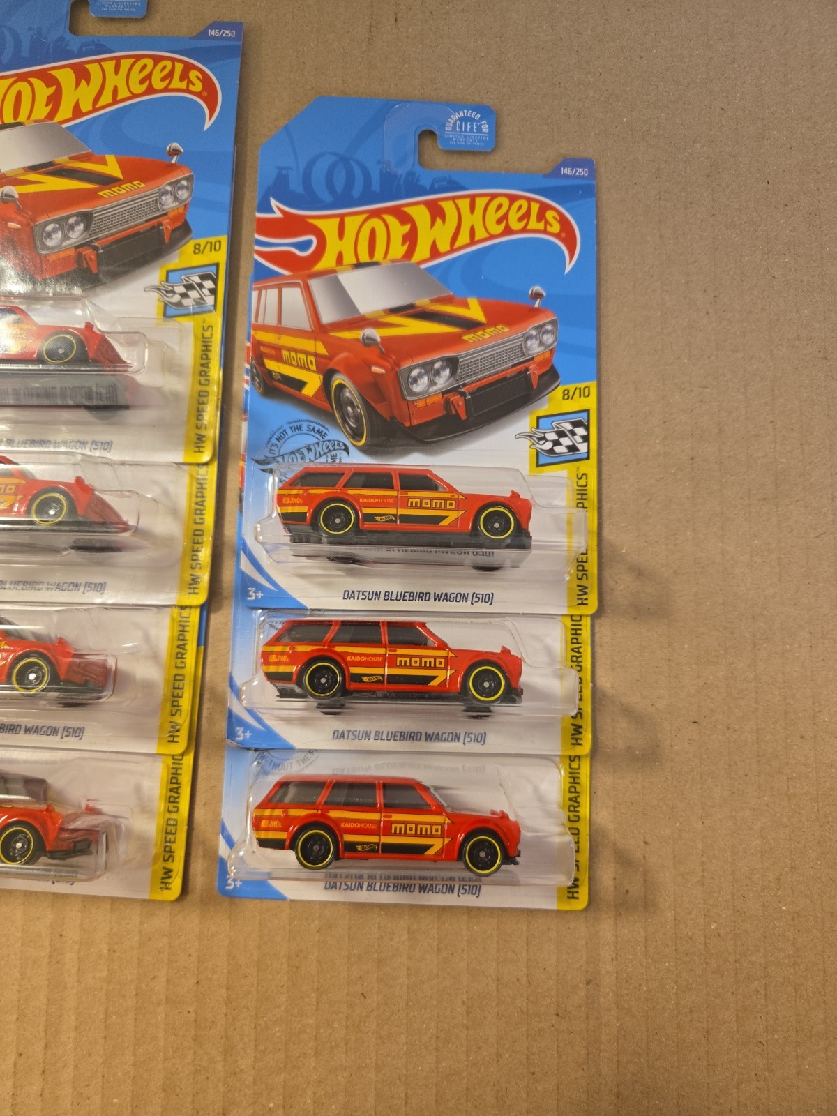 Hot Wheels 2020 # 146 Datsun Bluebird Wagon 510 Red MOMO Lot of 10