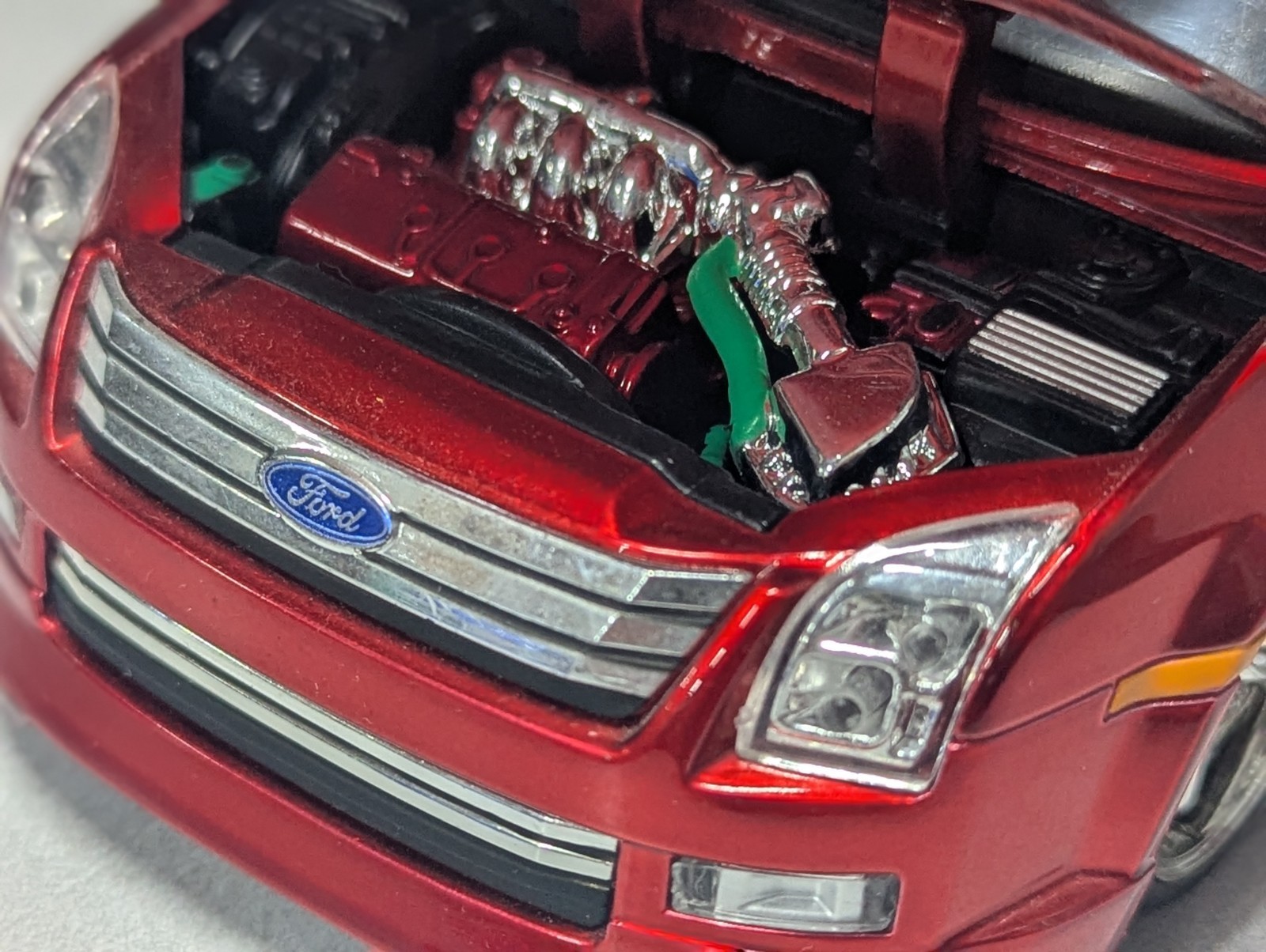 JADA DUB CITY 2006 FORD FUSION BLUE & RED 1:24 DIECAST MODEL USED Scuffs NO BOX