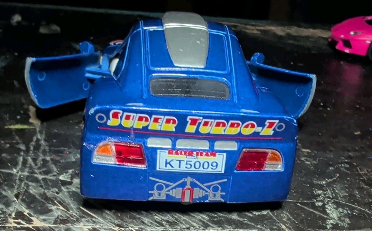 Lot Of 2 Kintoy Pullback Hot Pink Lamborghini & Blue Super Turbo Z