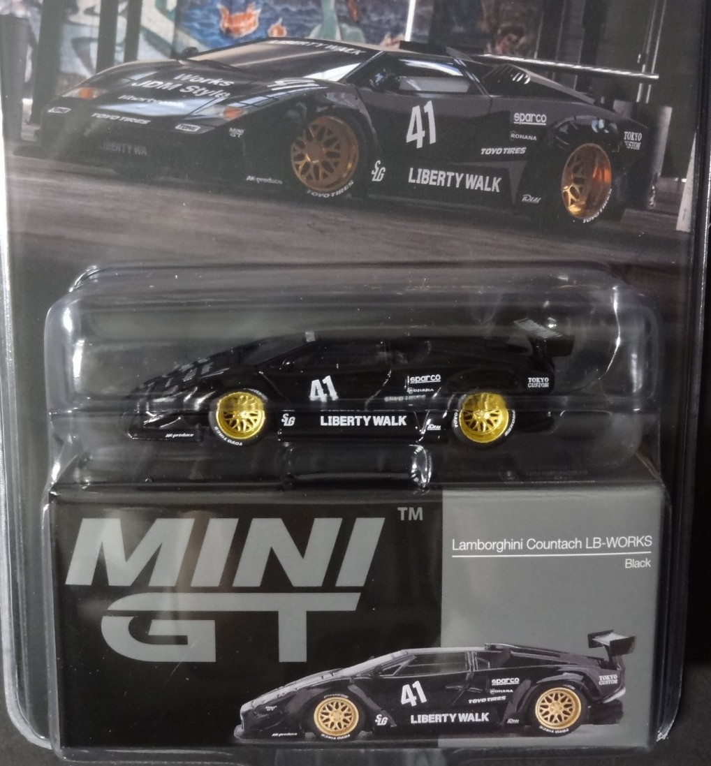 MINI GT #1081 – BLACK – LAMBORGHINI COUNTACH LB-WORKS LIBERTY WALK