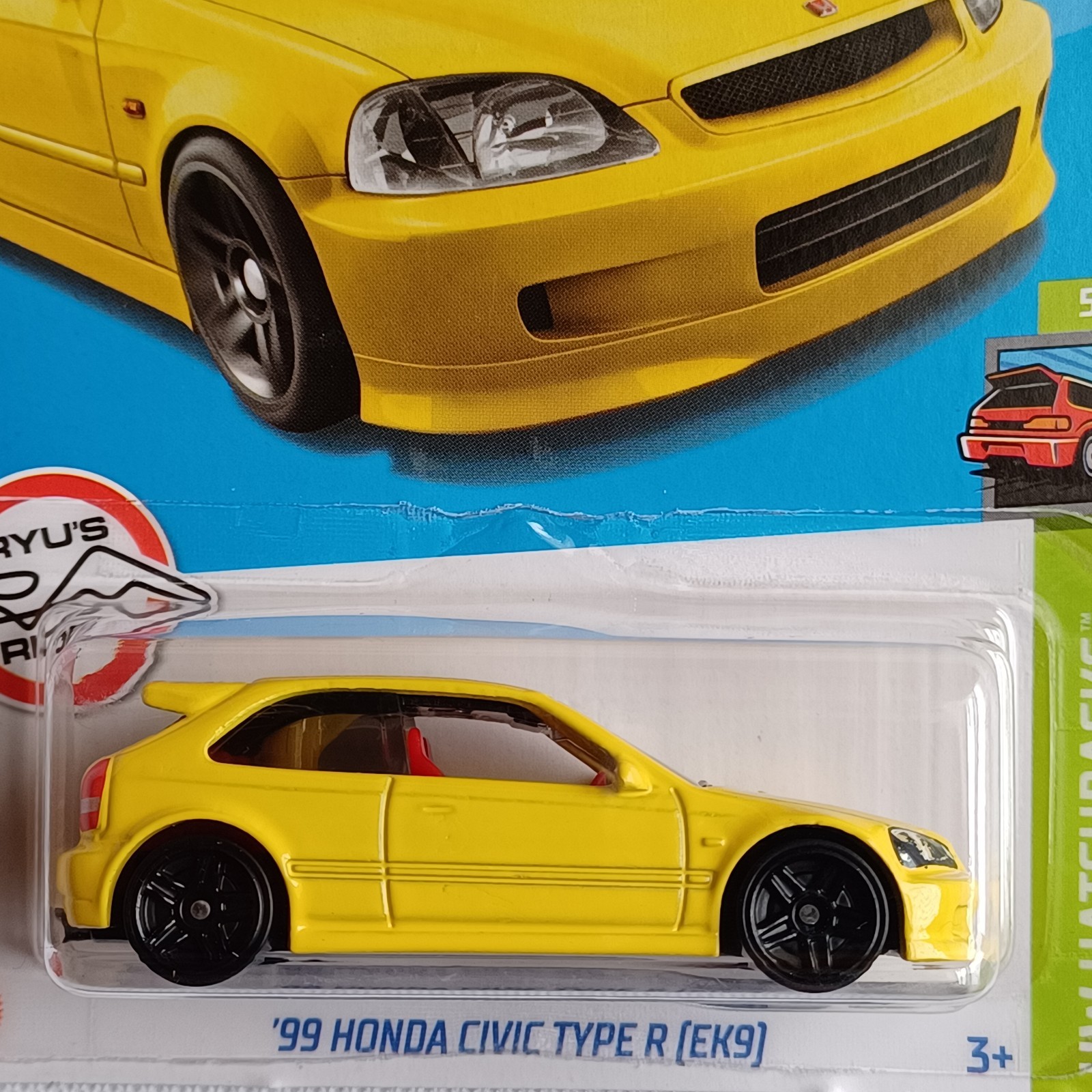 2021 HOT WHEELS *’99 HONDA CIVIC TYPE R (EK9)* *RYU’S RIDES* *VERY RARE* SEALED