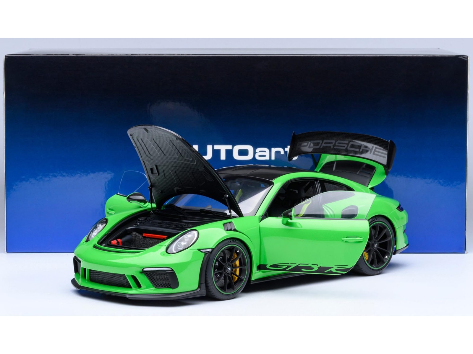 1/18 Porsche 911 (991.2) GT3 RS Weissach Green/Carbon Black