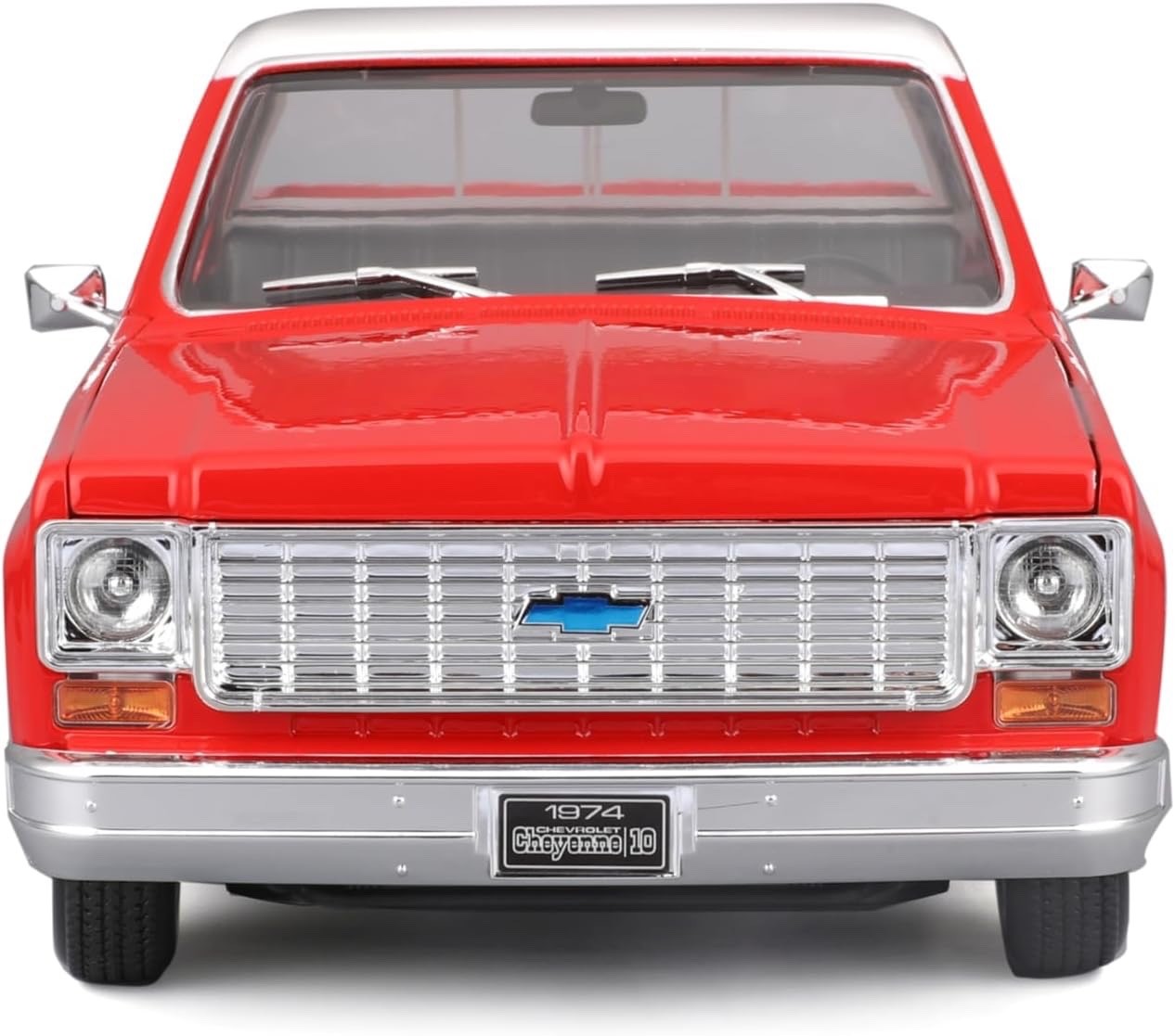1974 Chevrolet C-10 c10 Cheyenne Super Red 1/18 1:18 Maisto Diecast Truck