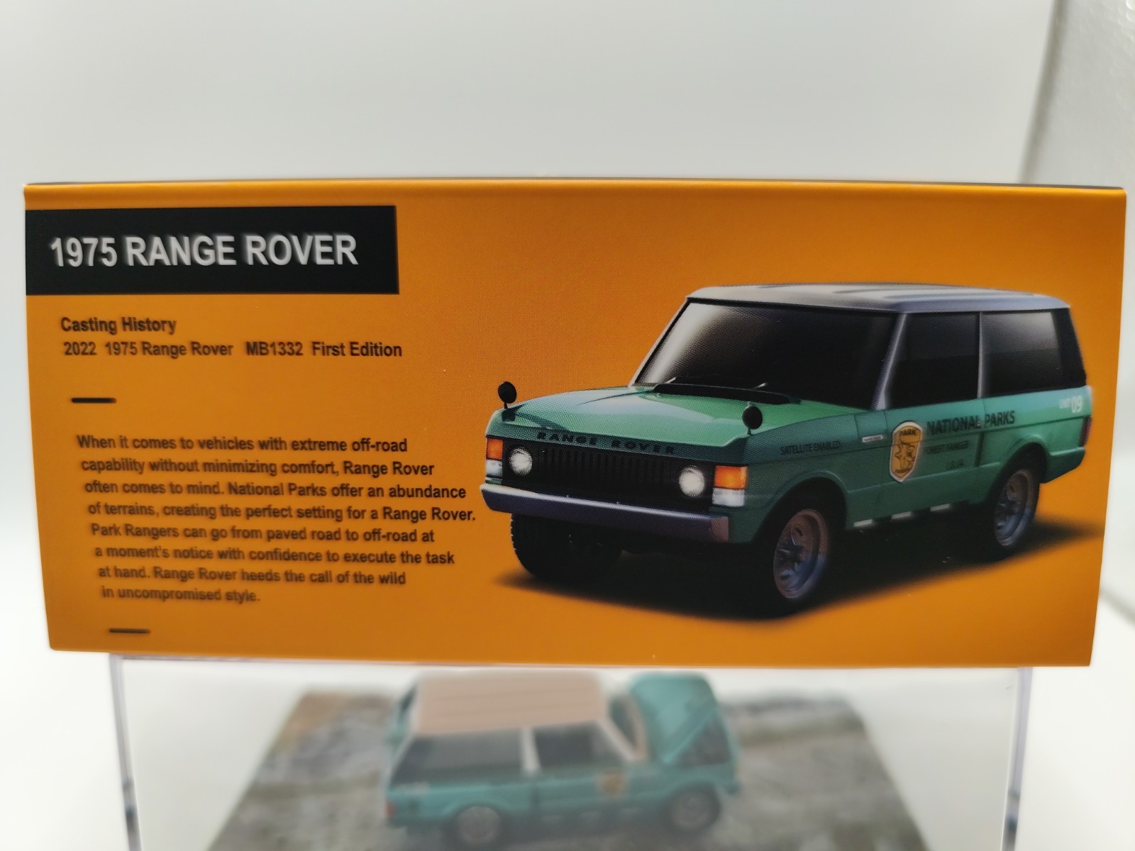 Matchbox 1975 Range Rover Diecast Car Green White National Parks Unopened Box