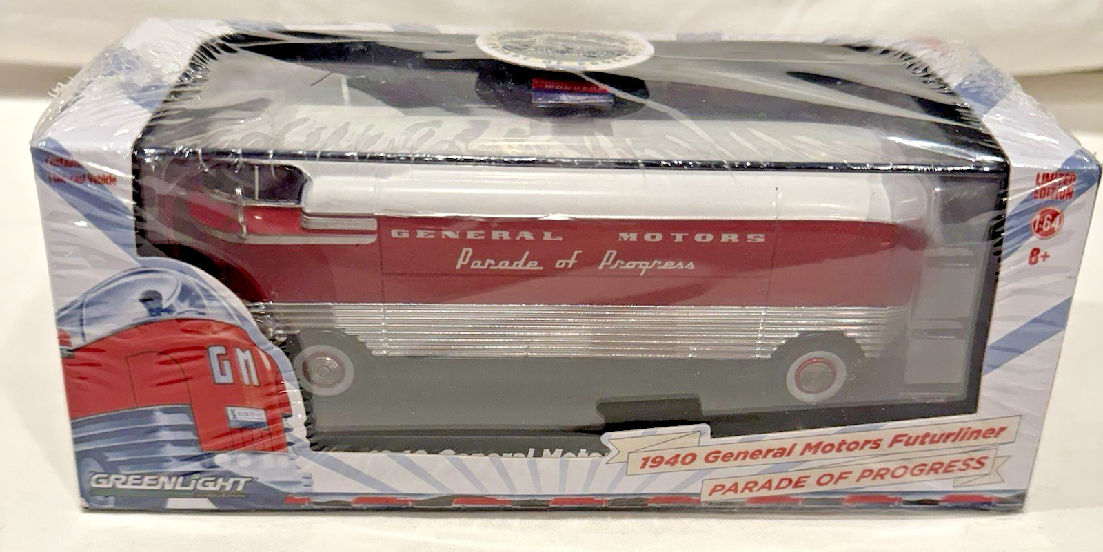 GreenLight – GM Parade of Progress Bus – 1:64 Diecast Limited Edition MIB – 2015