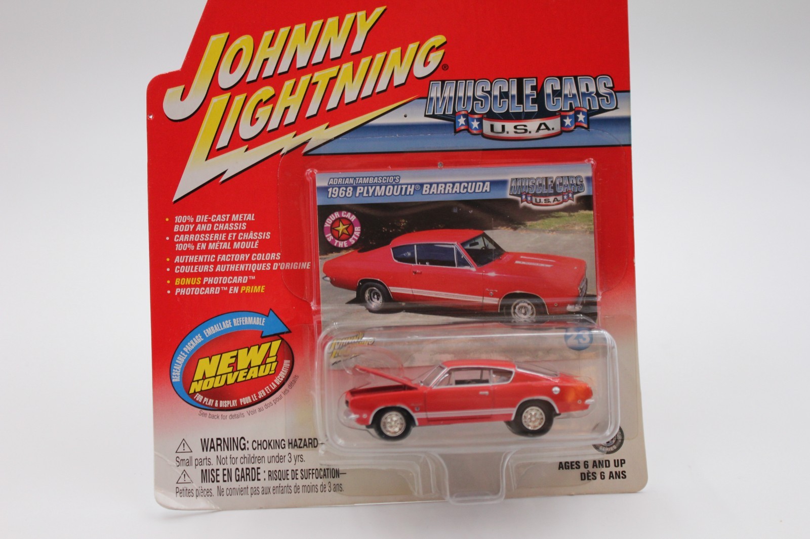 1968 Plymouth Barracuda*Johnny Lightning*Muscle Cars USA*1:64 Scale*Die Cast