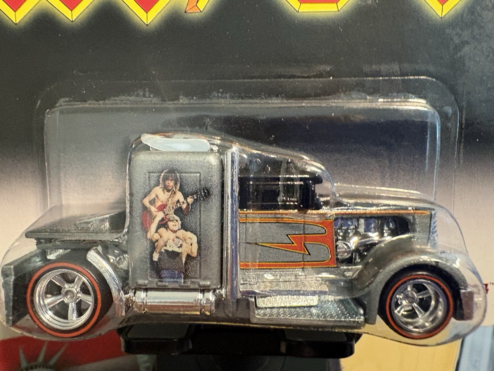 Hot Wheels Premium Pop Culture AC/DC Convoy Custom Ships In A Protector