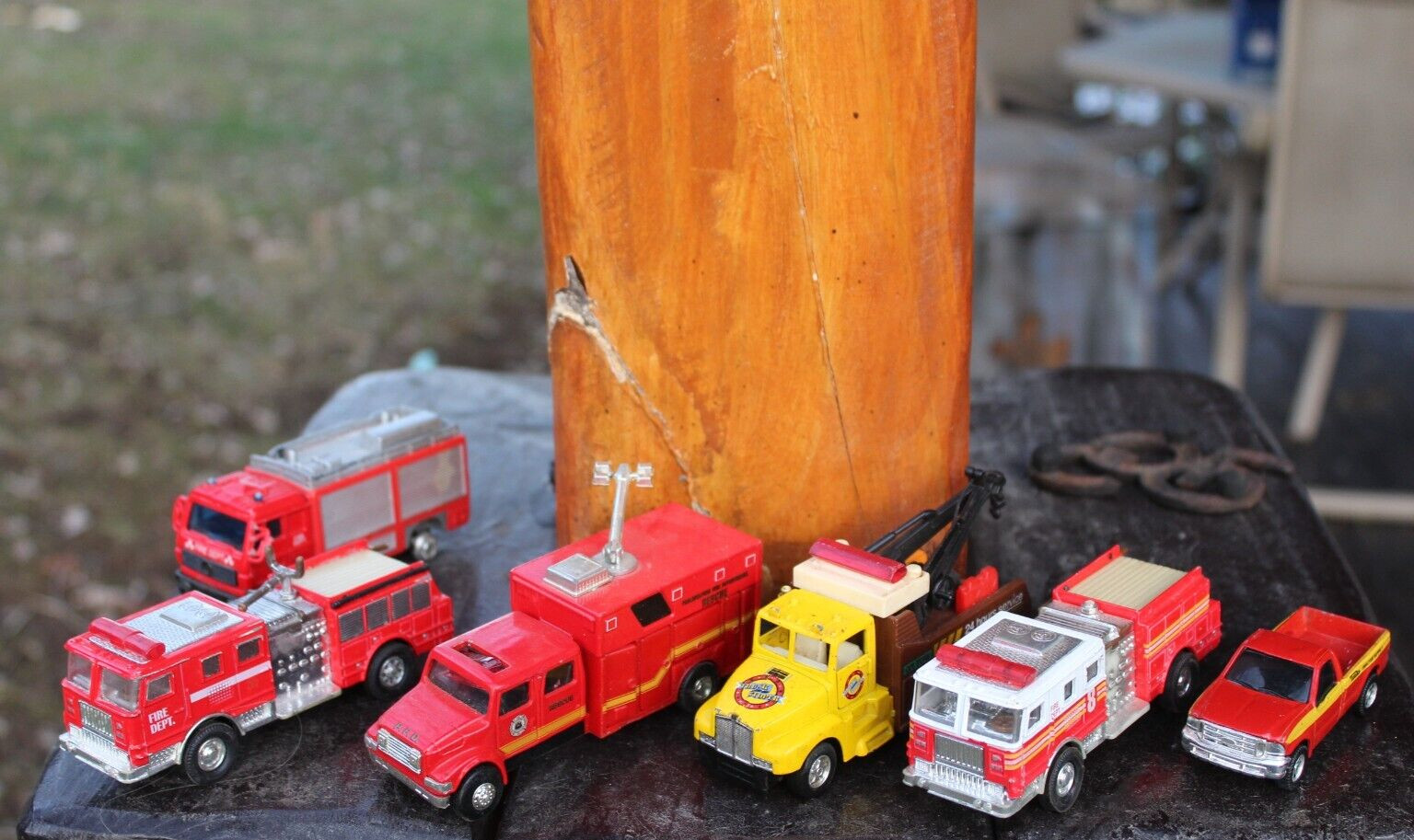 Road Champs Philly Fire Schylling Kintoy Tow Maisto Ford Tonka Truck Car Lot