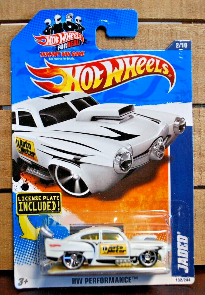 HOT WHEELS 1/64 DIECAST CAR AUTO METER 1951 HENRY J & LICENSE PLATE ©2010 ISSUE