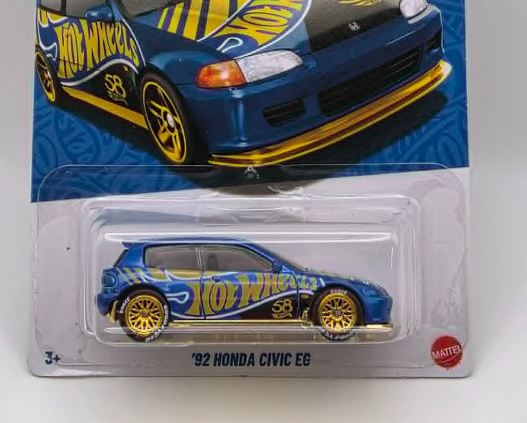 Hot Wheels 1992 Honda Civic EG Hatch , Real Riders , custom wheel swap ls mesh