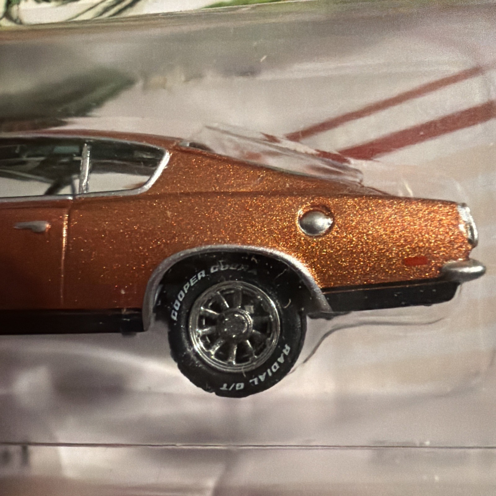 🚨1969🔥Plymouth🔥Barracuda 1/64 Diecast Bronze Fire ⭐️Classic⭐️Gold