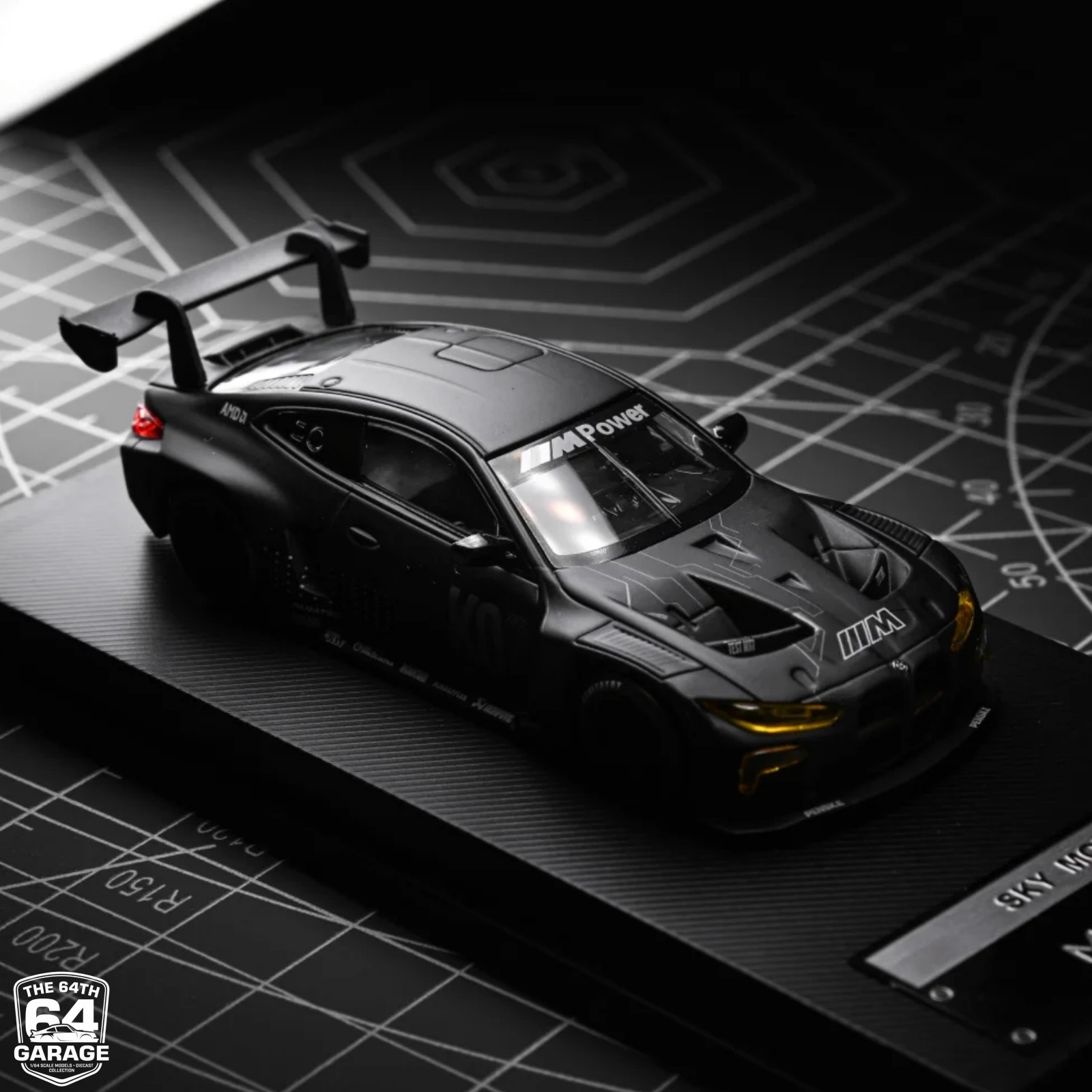 Sky Model 1/64 M4 GT3 Matte Black Stealth Limited Edition 800 Diecast